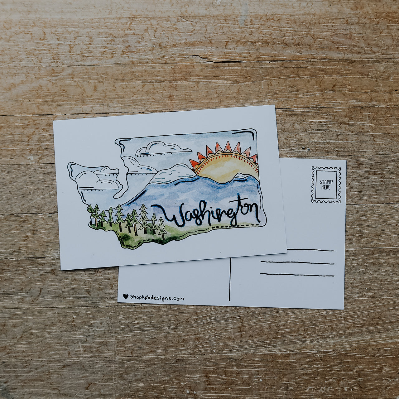 Washington Mtns Postcard