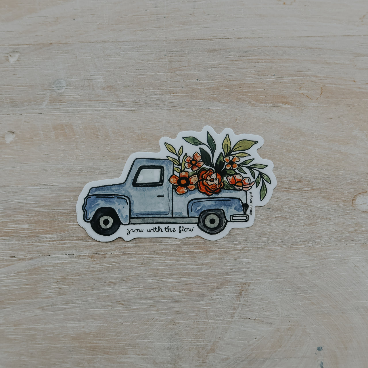 Flower Truck Sticker