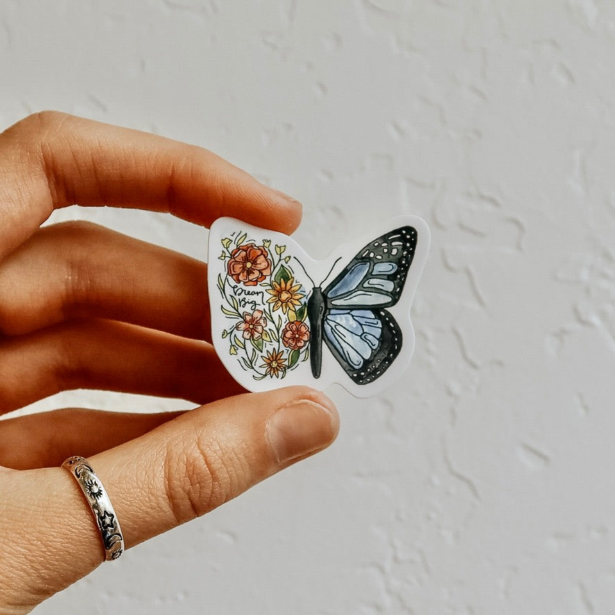 Flower Butterfly Mini Sticker