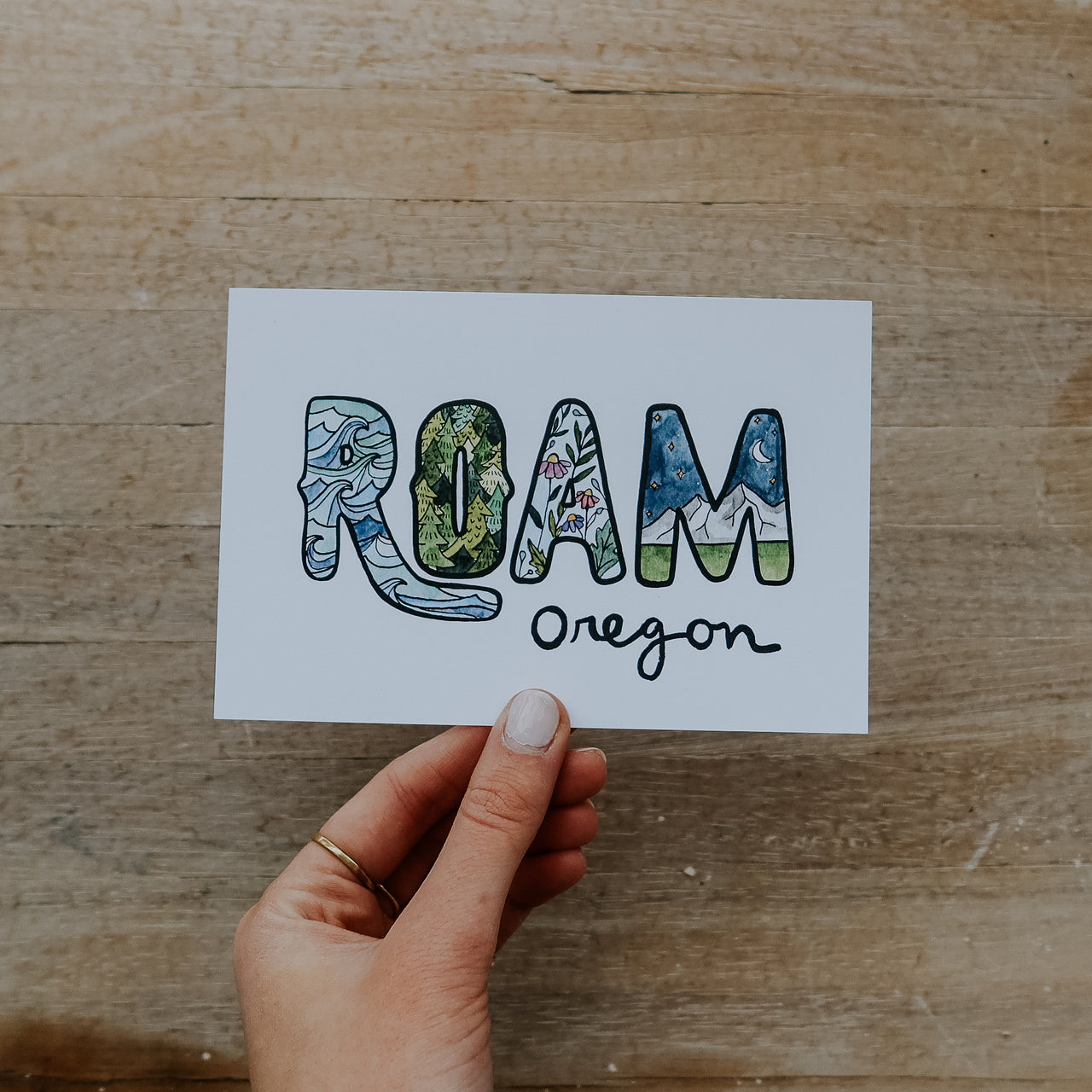 Roam Oregon Postcard