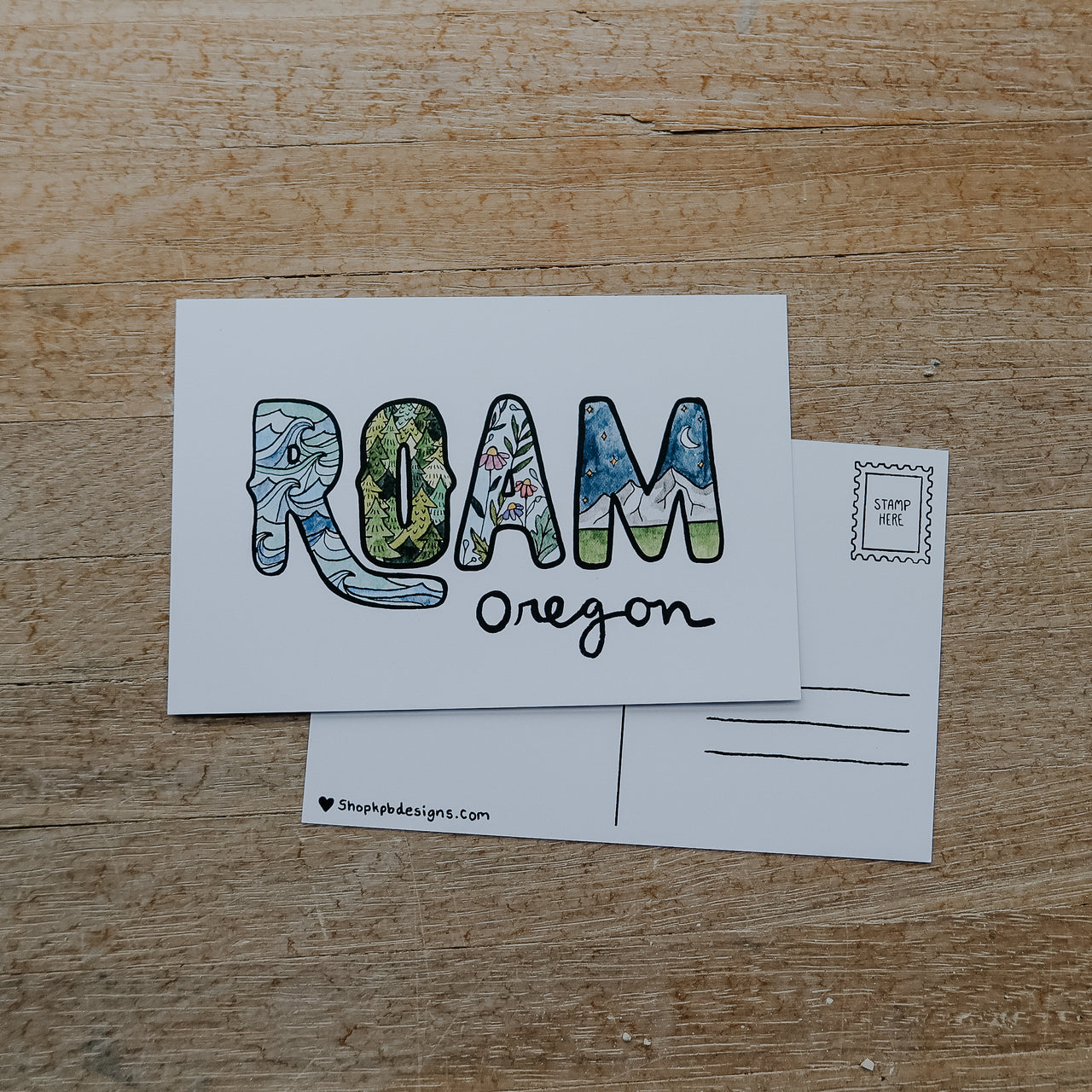 Roam Oregon Postcard