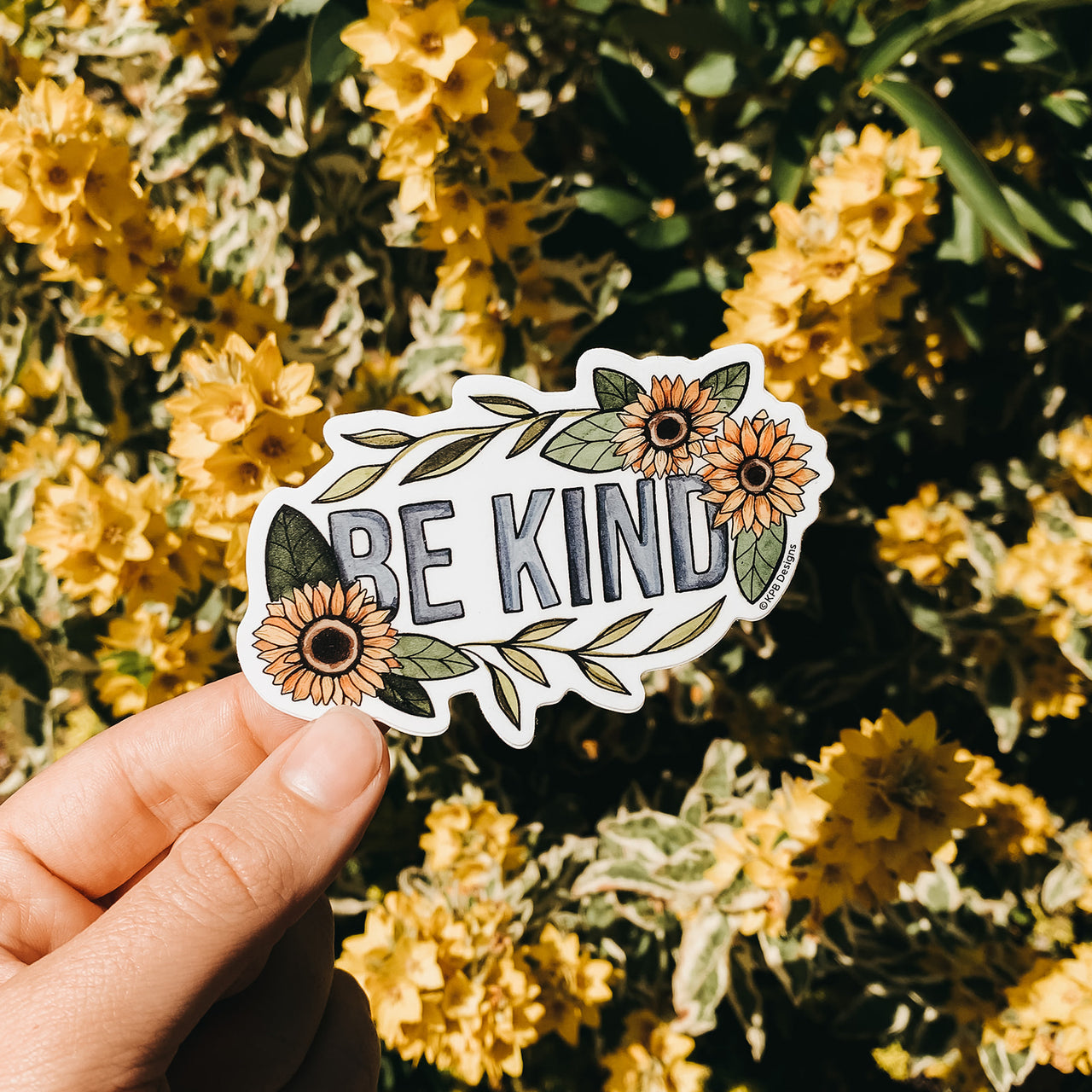 Sunflower Be Kind Sticker