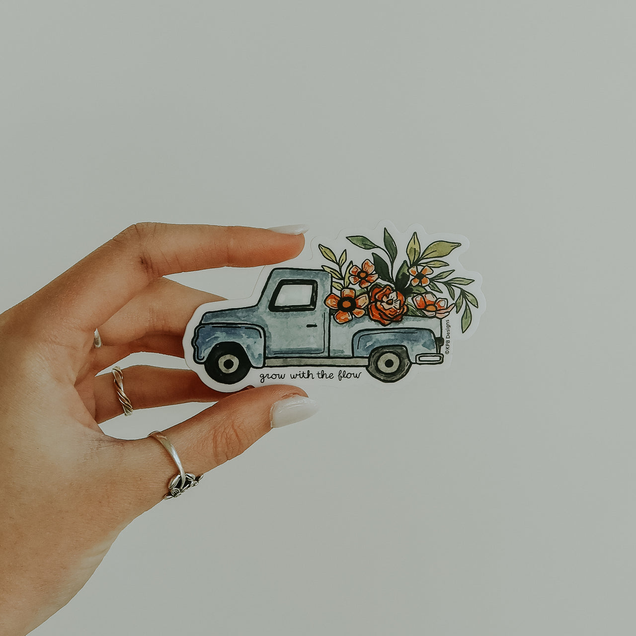 Flower Truck Sticker