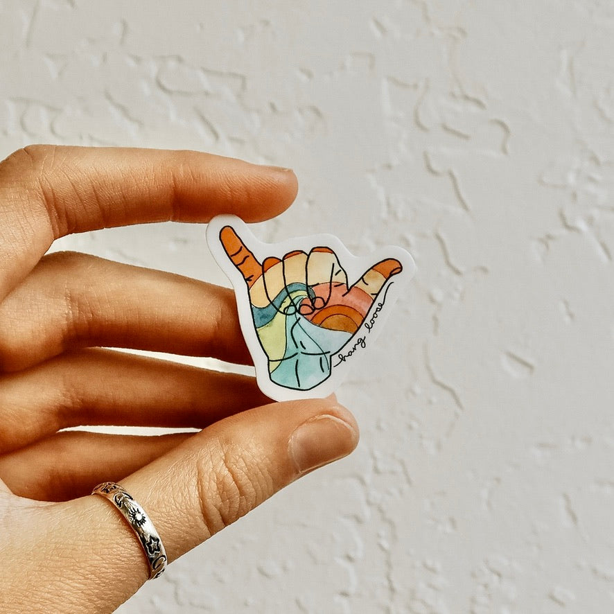 Hang Loose Mini Sticker