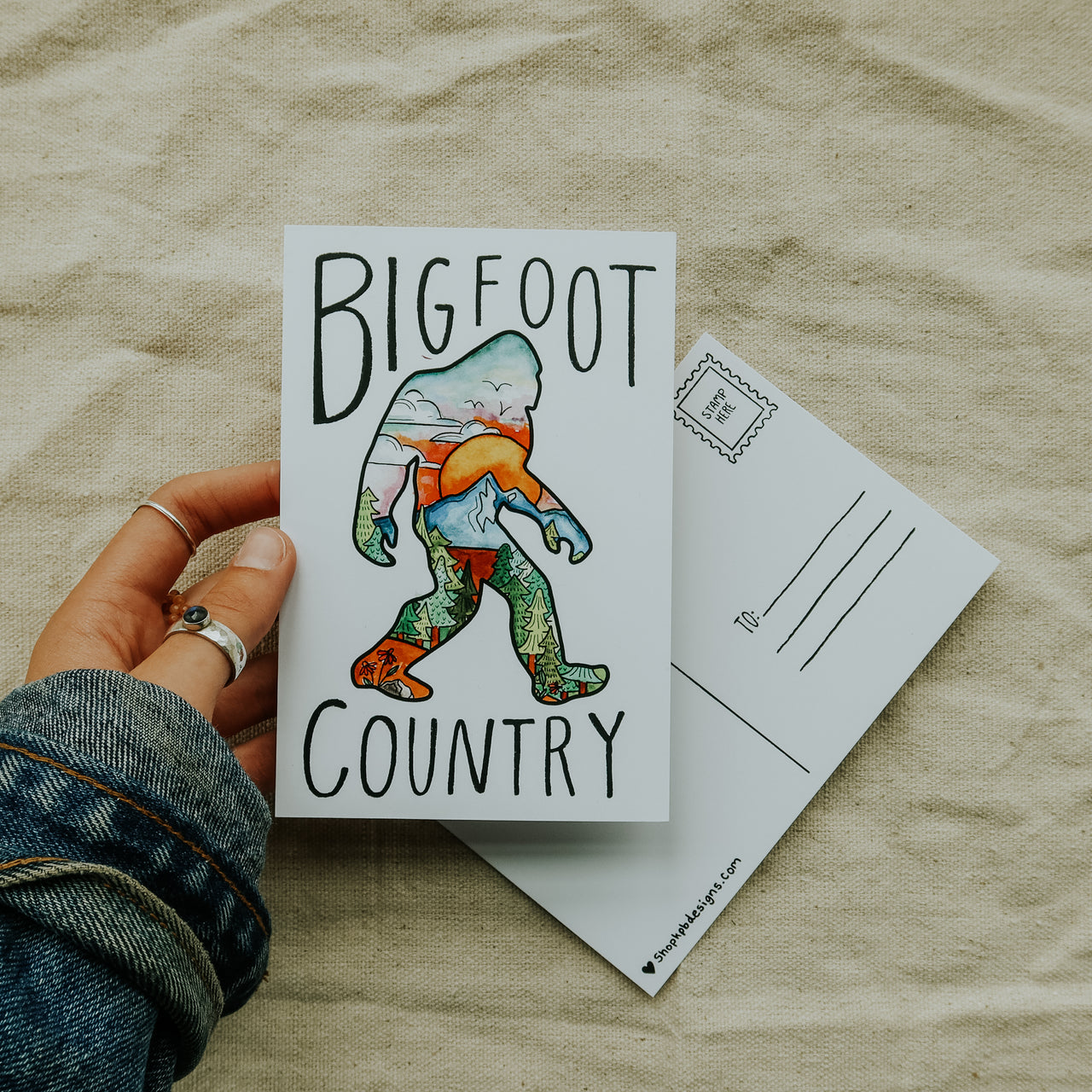 Bigfoot Country Postcard